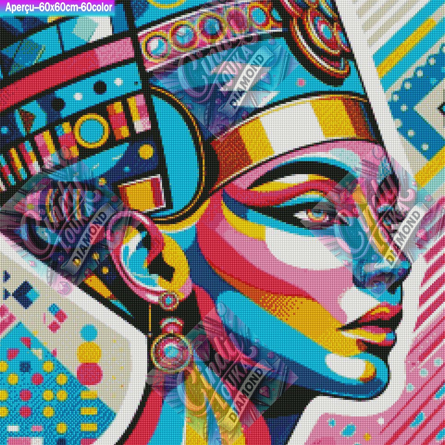 Egyptienne Du Nil 60x60 cm