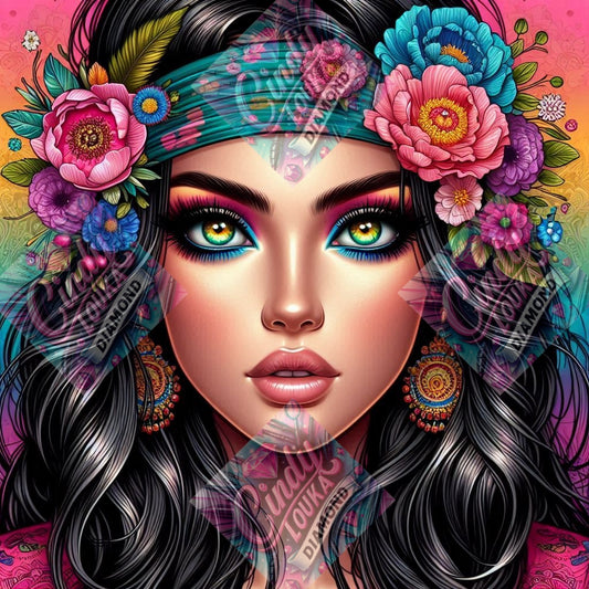 Émeraude Bohème  60x60 cm