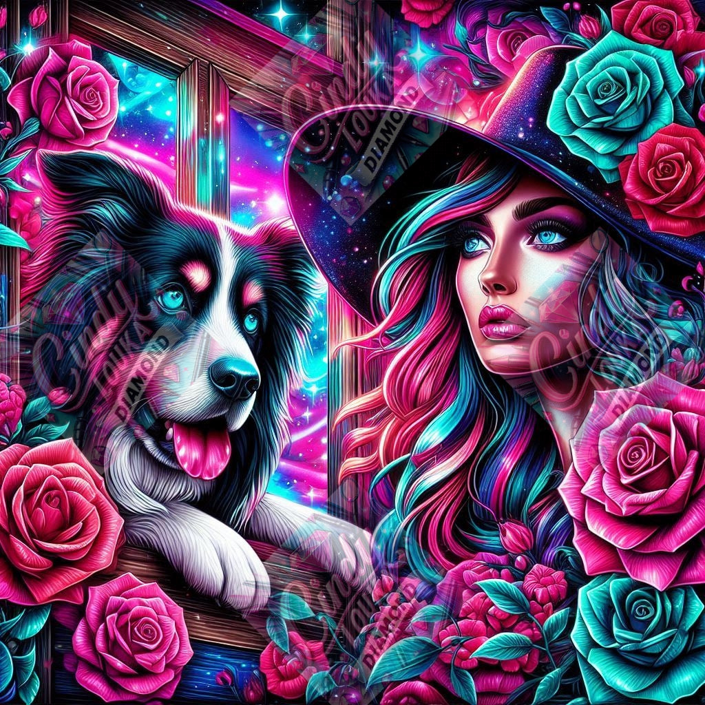 Crépuscule des Roses 70x70 cm