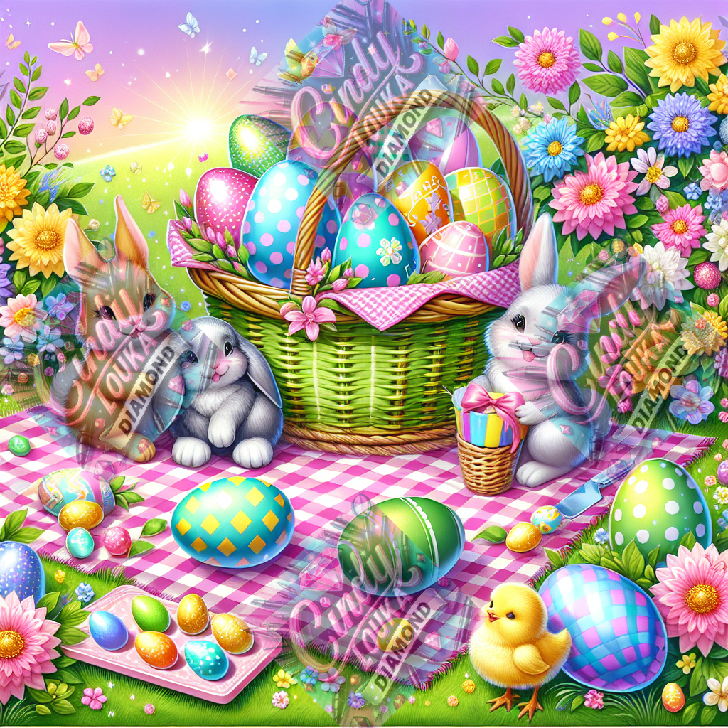 Attention Lapins Gourmands 70x70 cm