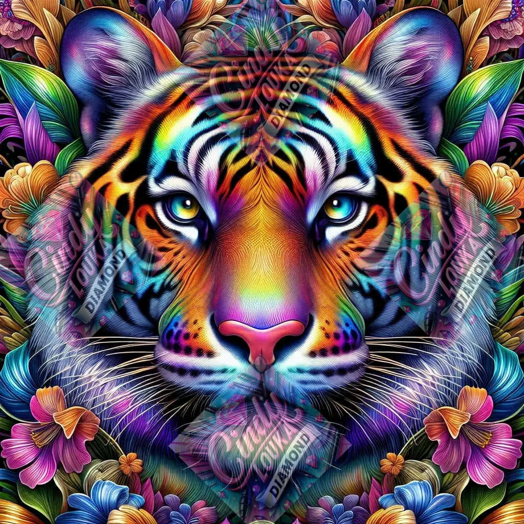 Tigre de Lumière 70x70 cm