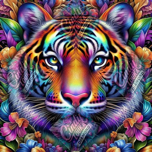 Tigre de Lumière 70x70 cm