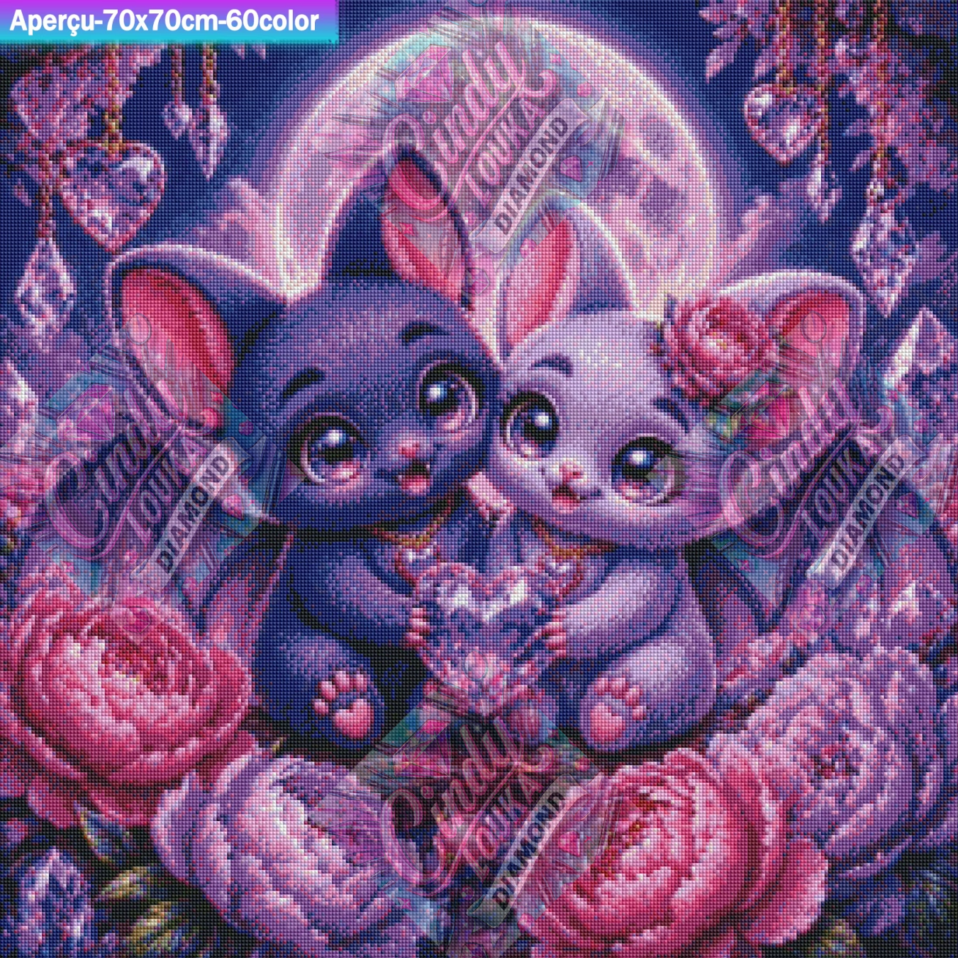 Éclat de Tendresse 70x70 cm