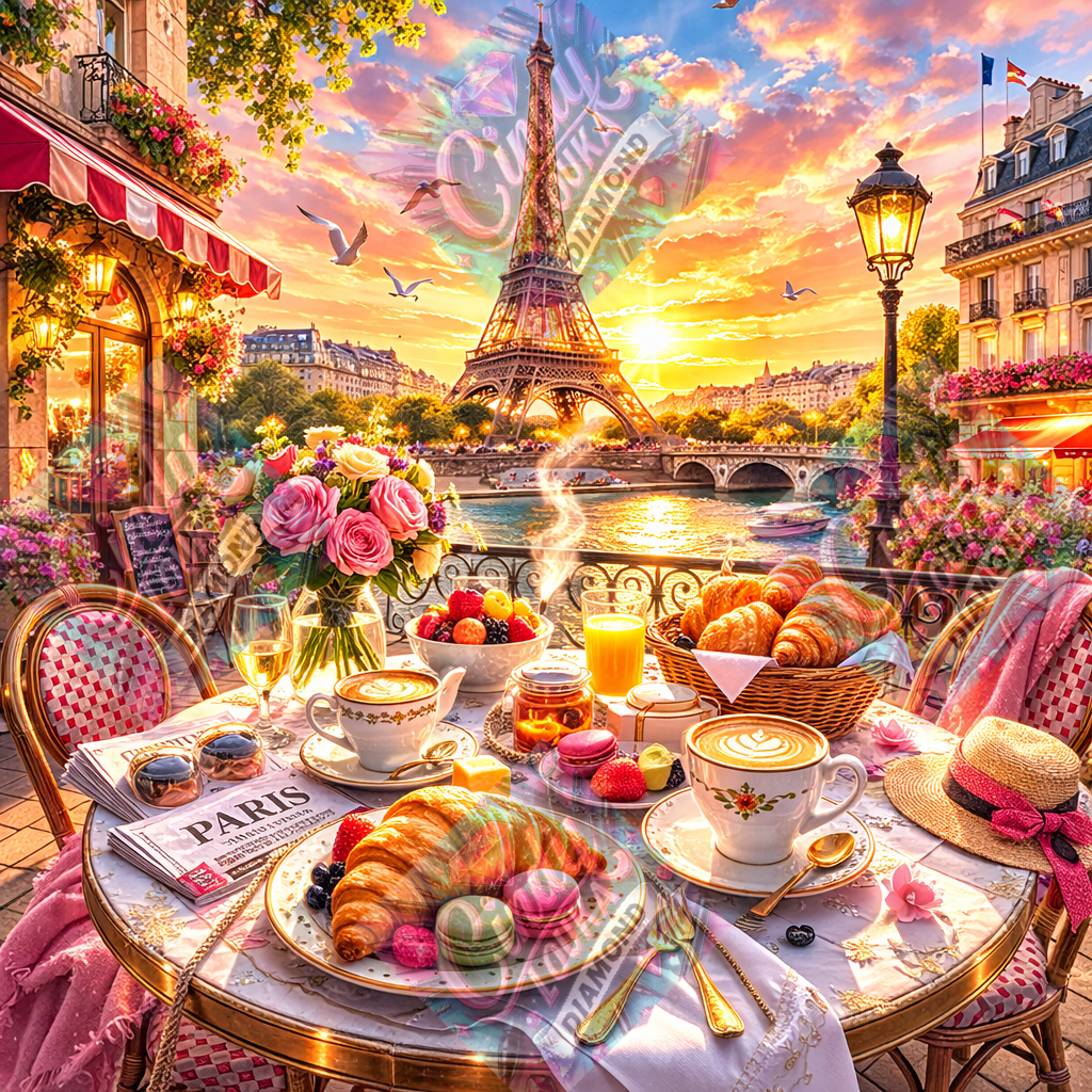 Douceur Parisienne  90x90 cm