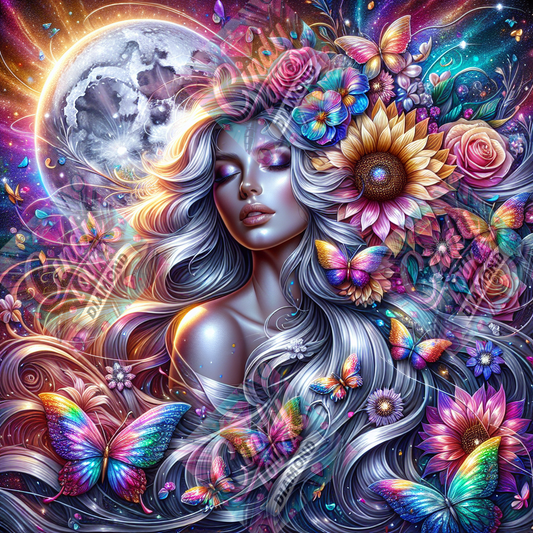 La Dormeuse des Ailes Célestes
80X80 cm