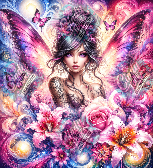 La Fée Florale  80x86 cm