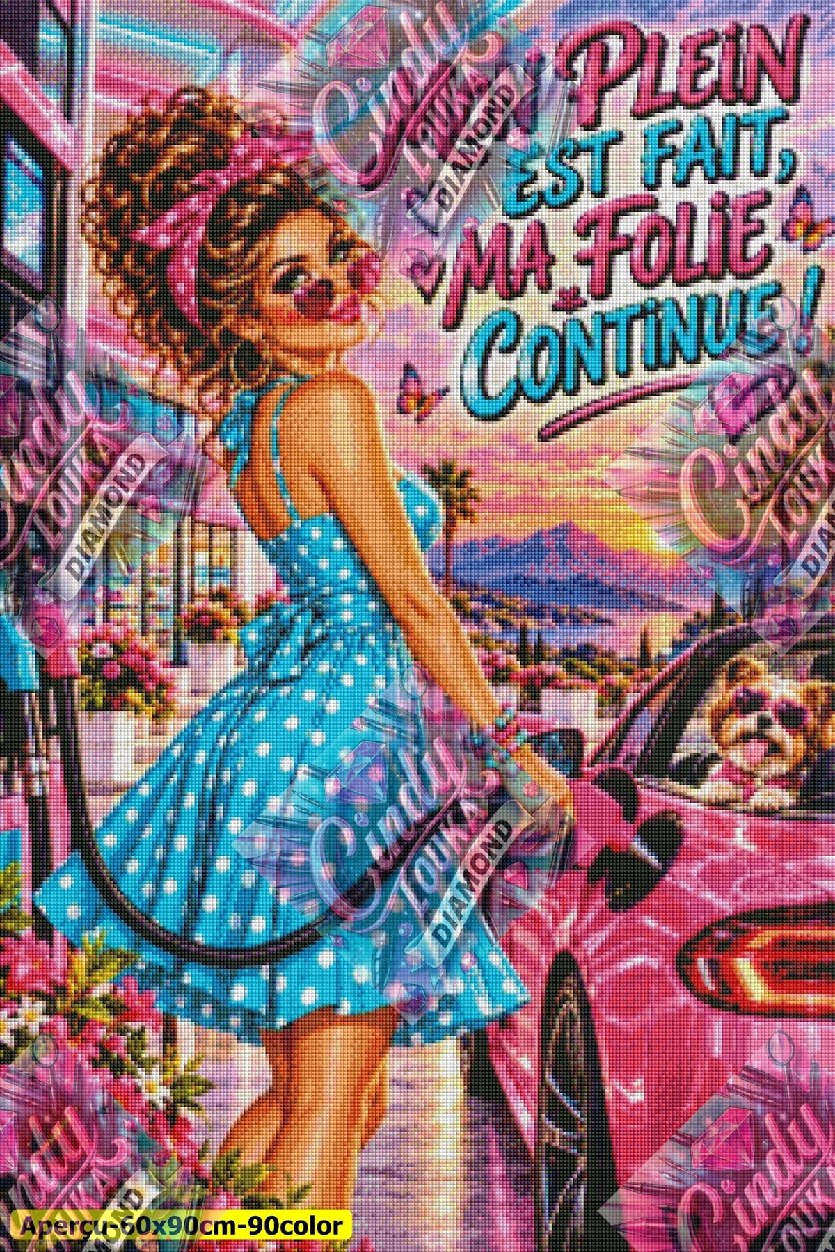Le Plein de Folie 60x90 cm