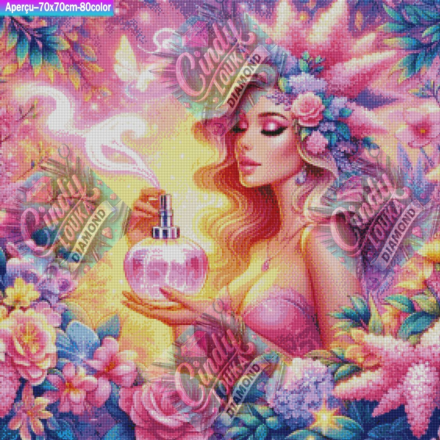 Élixir d'Amour et de Lumière 70x70 cm