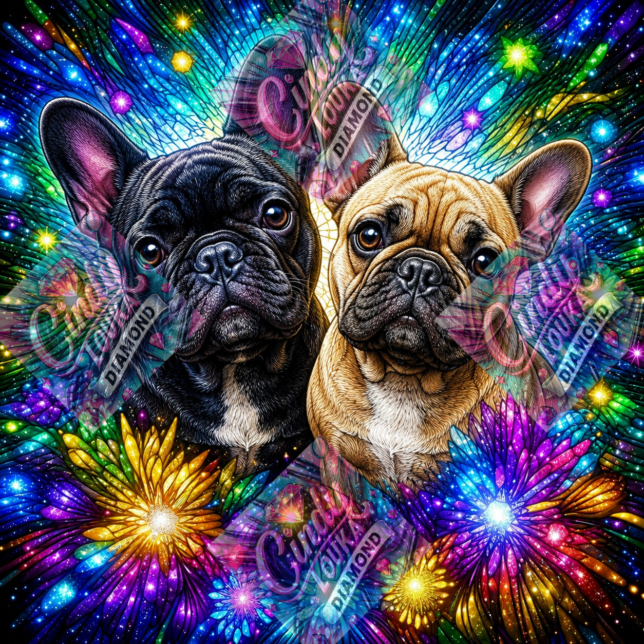 Les Complices Stellaires 60x60 cm