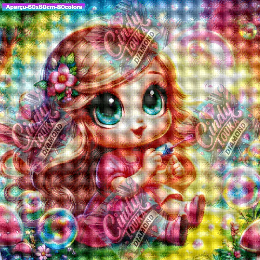 Bulles et Merveilles 60x60 cm