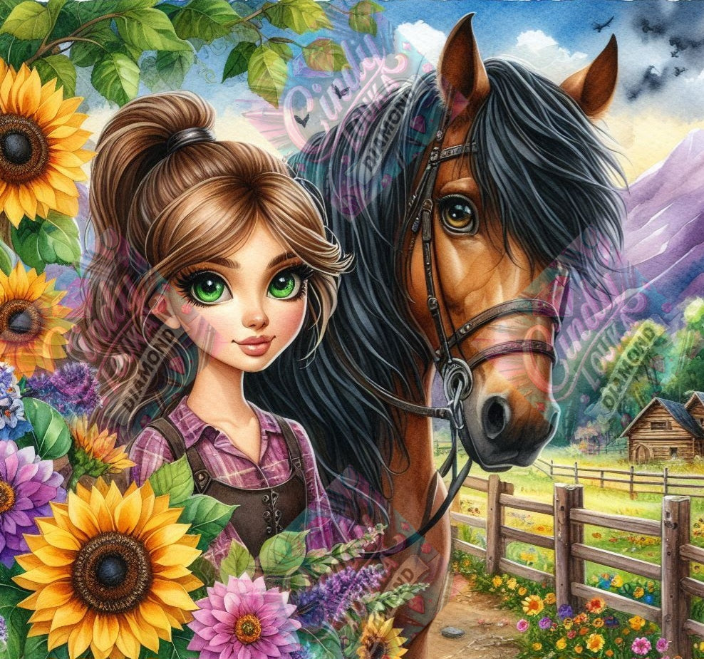 Douceur Équestre 70x70 cm