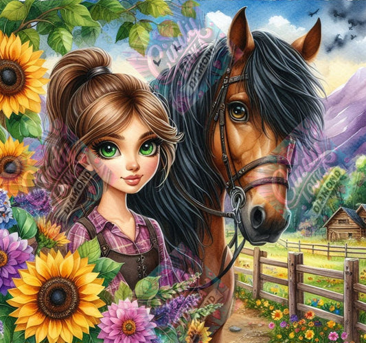 Douceur Équestre 70x70 cm