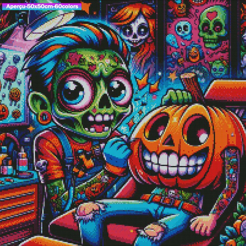 Zombie Tattoo Club 50x50 cm