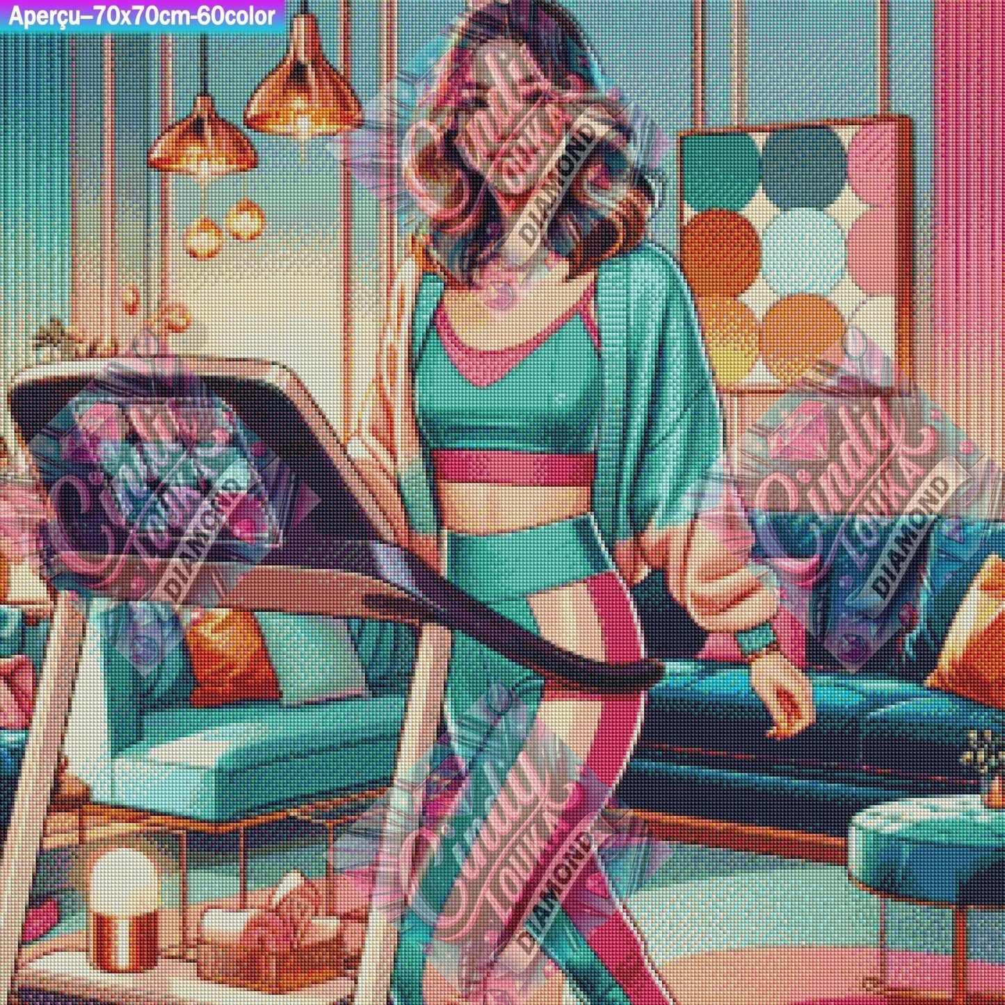 Ambiance Girly Fitness 70x70 cm