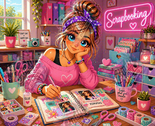 Miss Scrapbooking 100x80 cm
