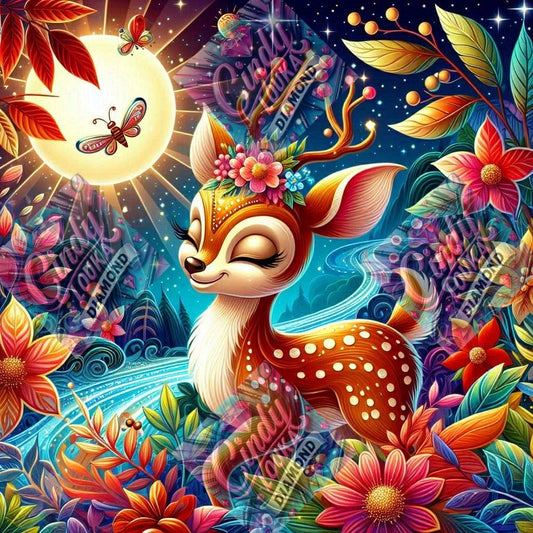 Le Faon des Merveilles 70x70 cm