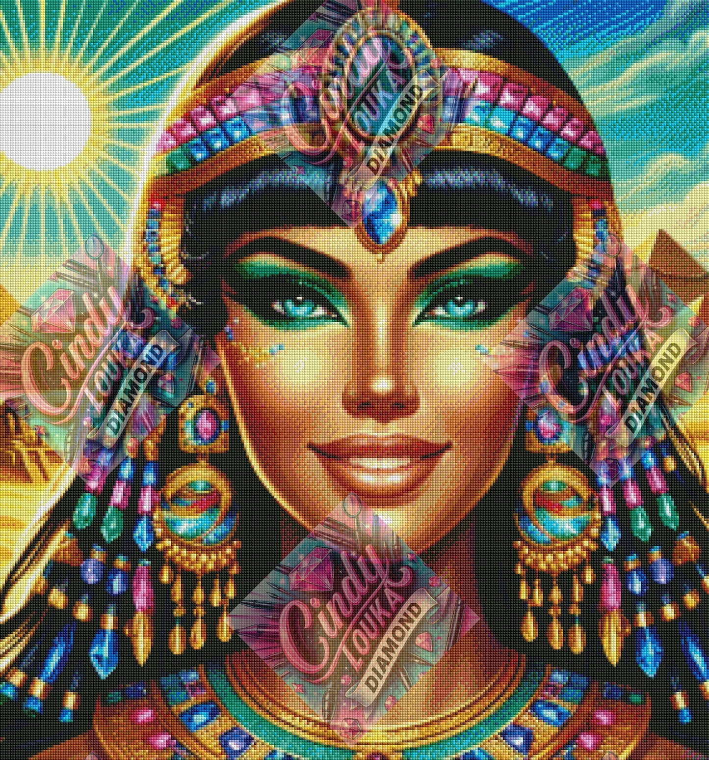 Reine d Égypte  70x70 cm