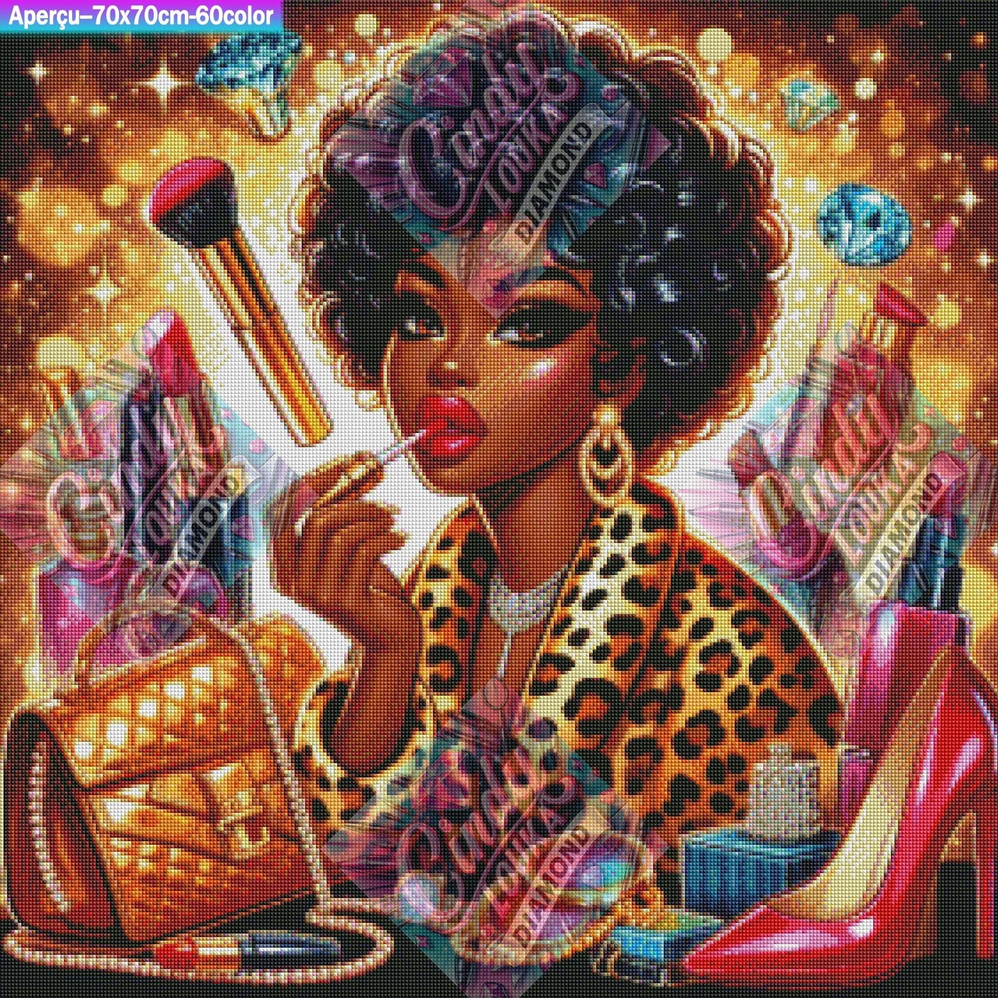 Empire du Glamour et Chic 70x70 cm
