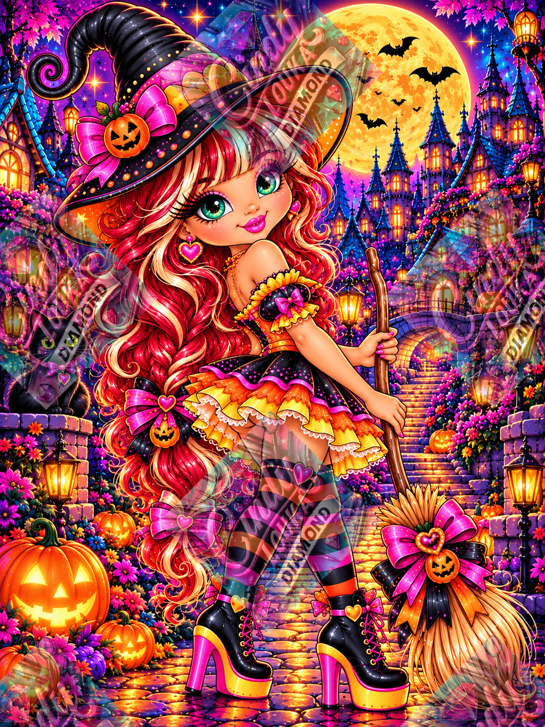 La Belle d’Halloween 60x80 cm