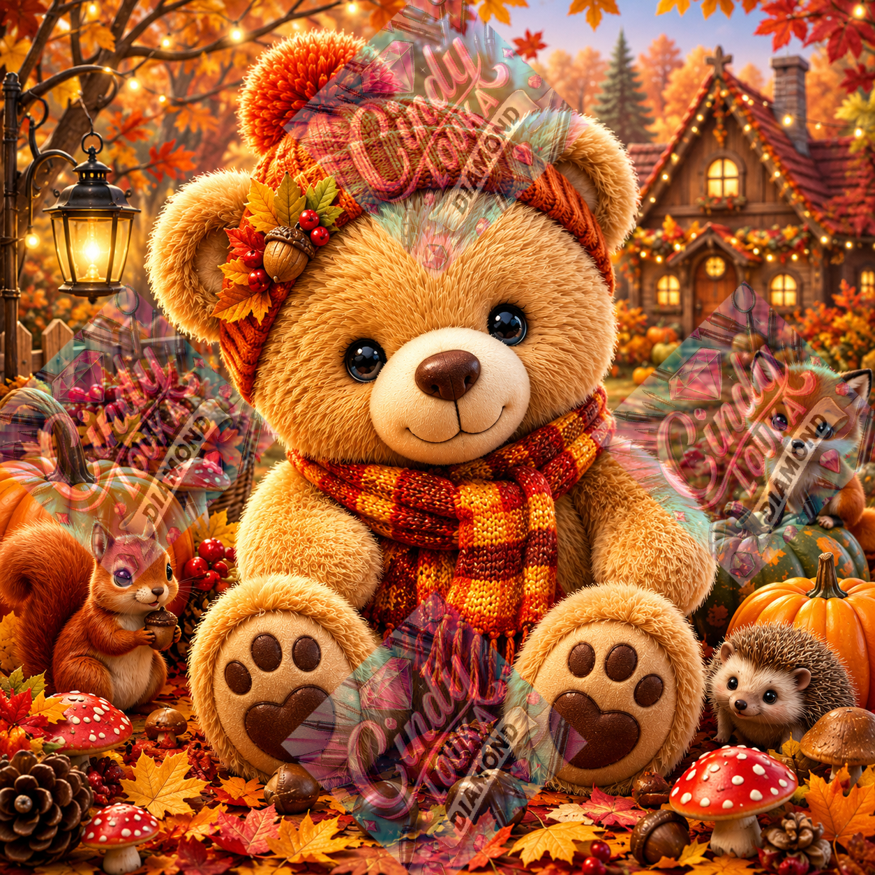 Sous le Charme de l'Automne 70x70 cm