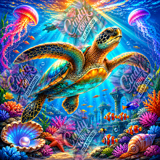 Atlantis Engloutie 80x80 cm