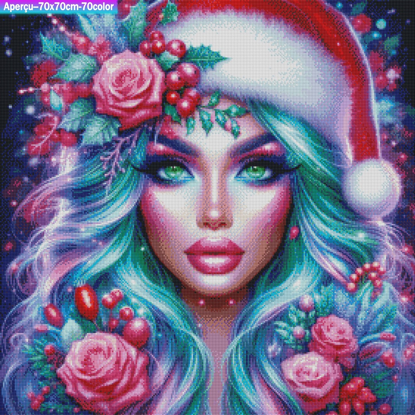 La Fée des Nuits de Noël 70x70 cm