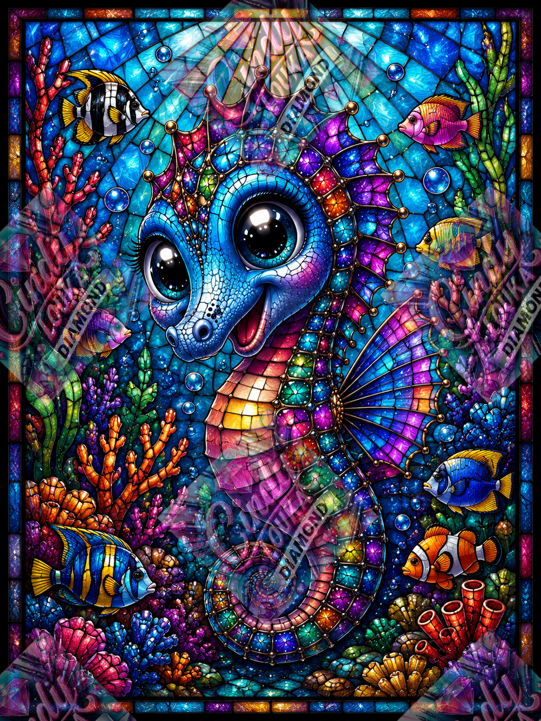 Trésor Marin Lumineux 60x80 cm