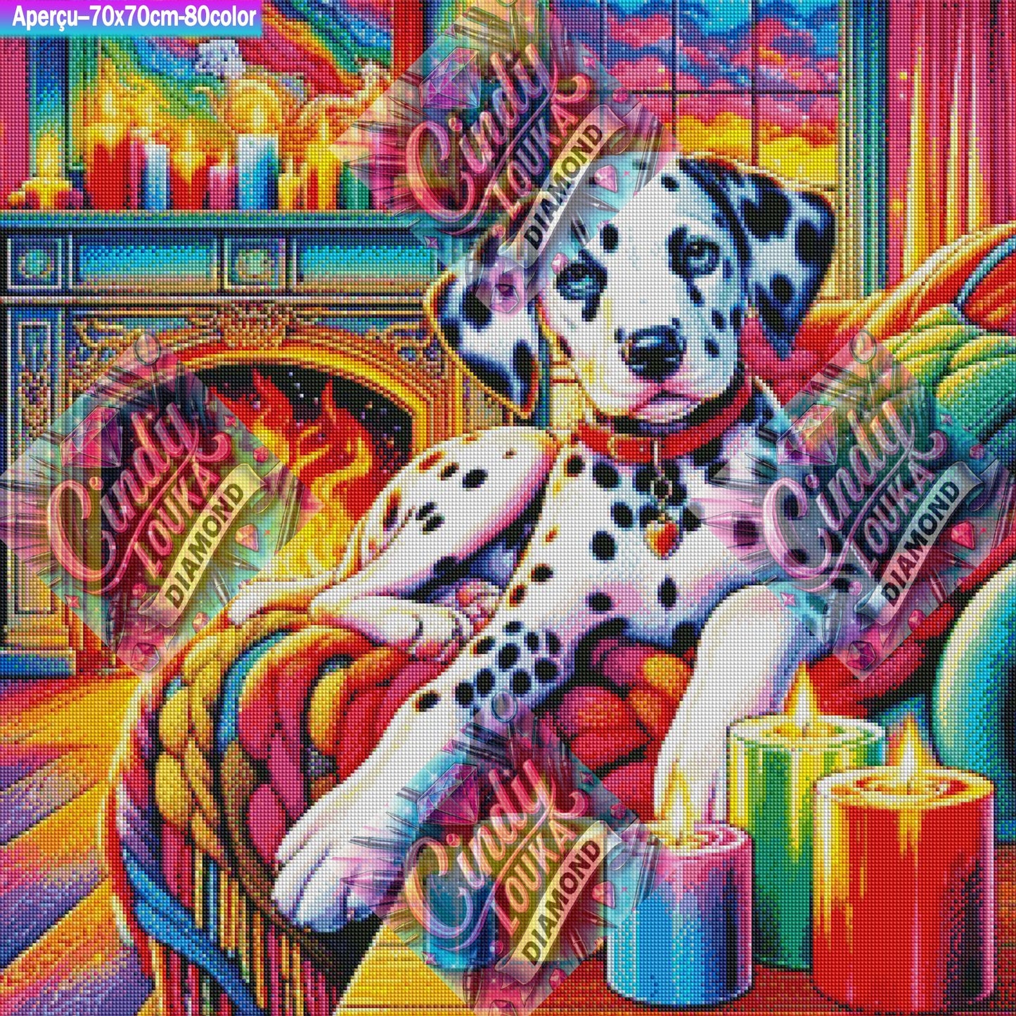 Entre Feu Et Tendresse 70x70 cm