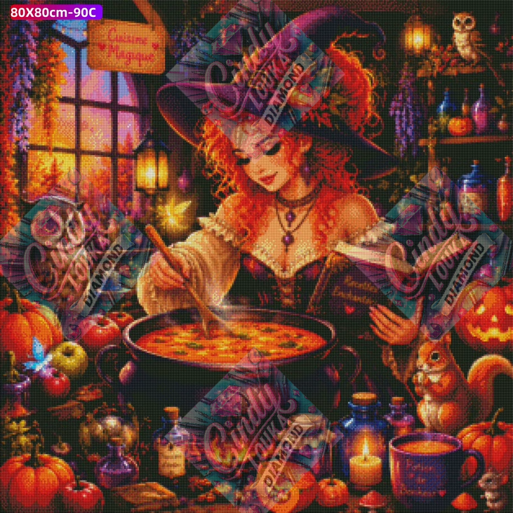 Le Chaudron Enchanté 80x80 cm