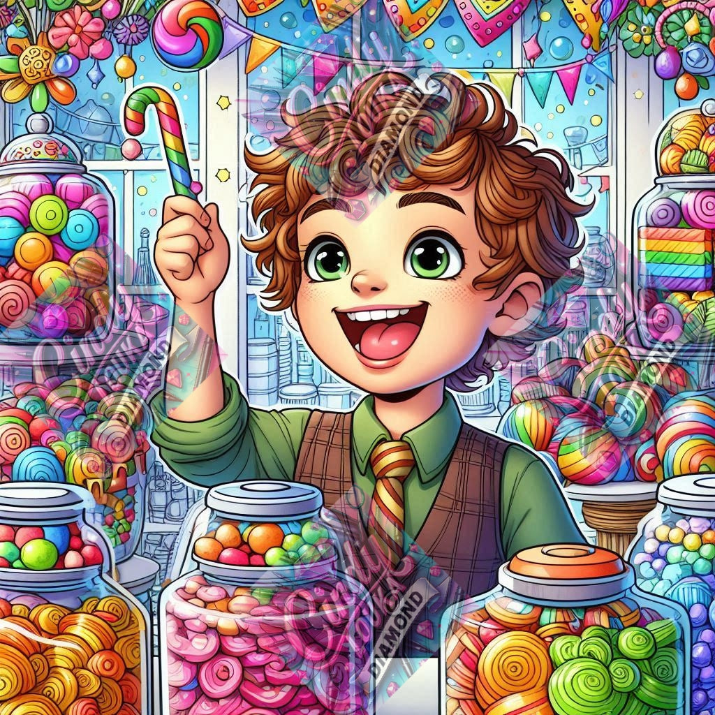 La Confiserie Enchantée 70x70 cm