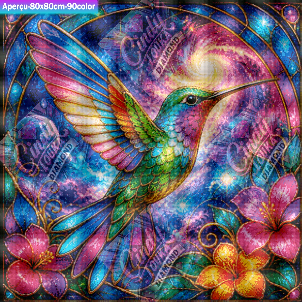 L’Envol Galactique 80x80 cm