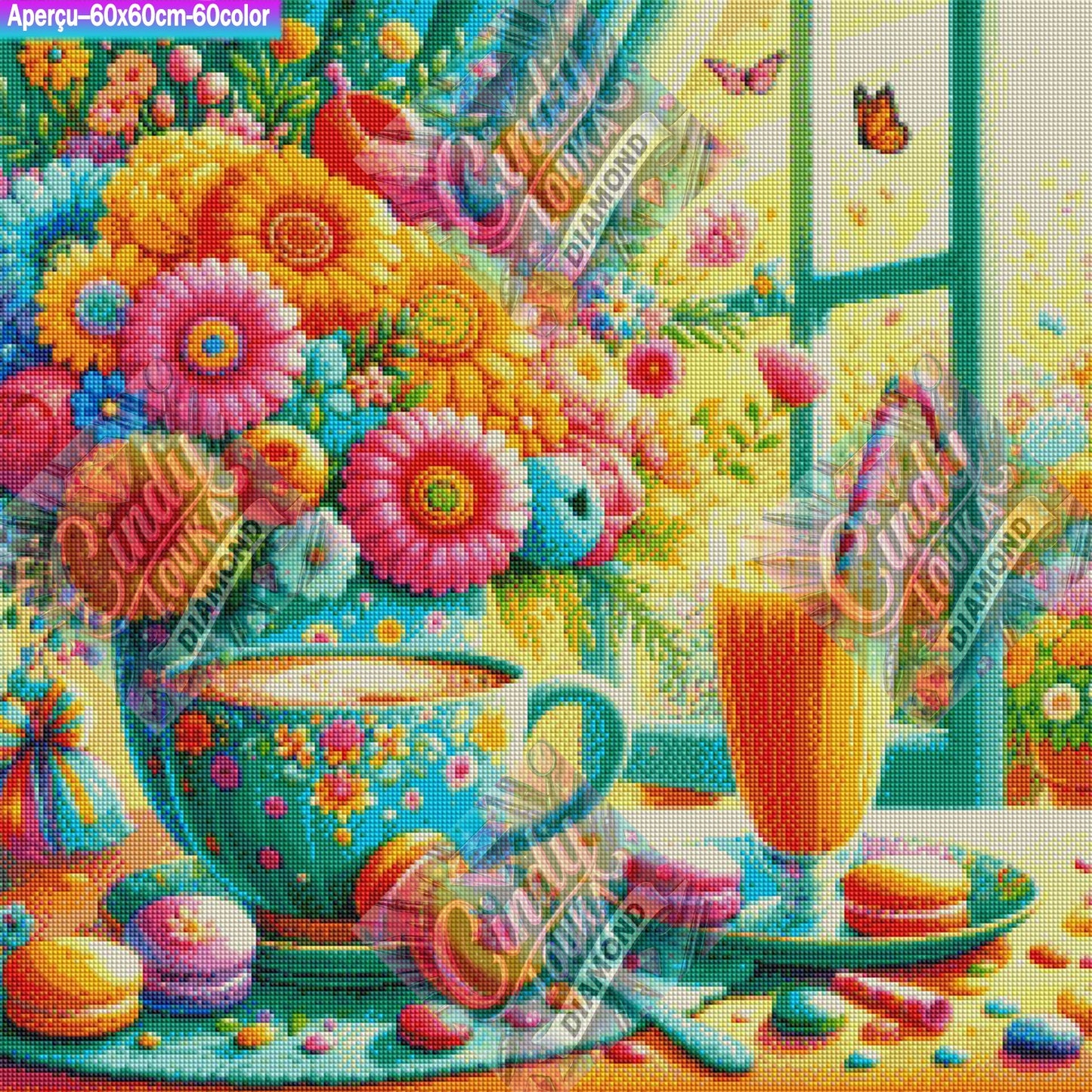 Matin Gourmand  60x60 cm