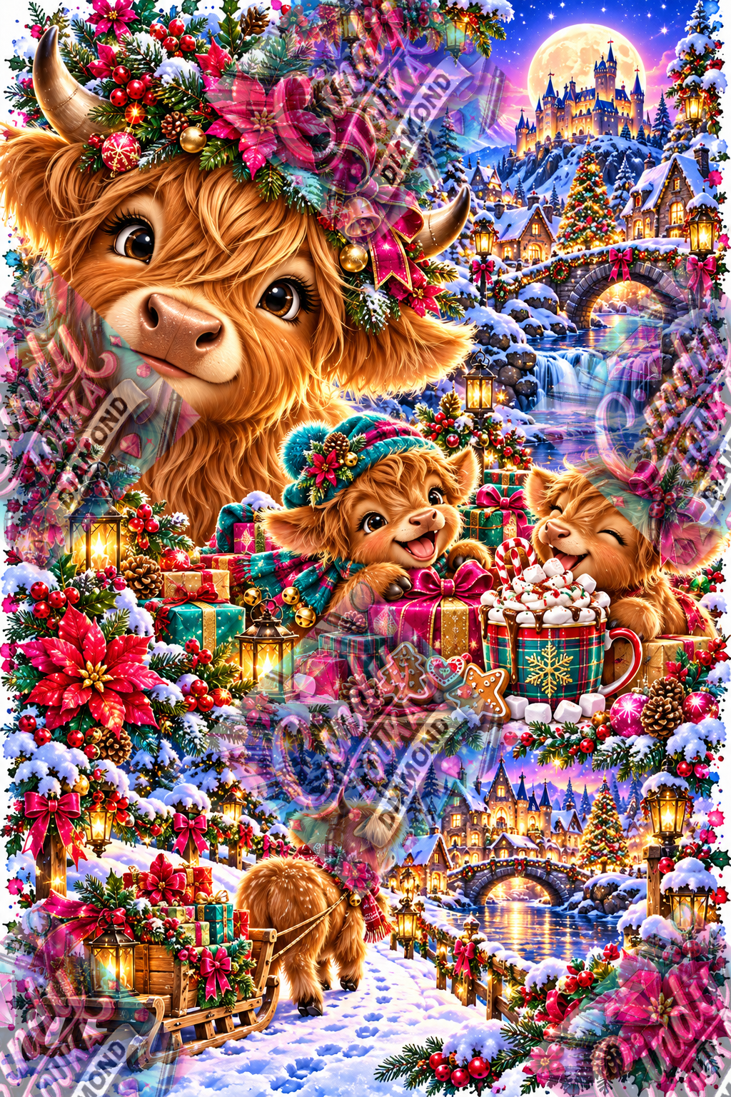 La Féerie des Highland 60x90 cm