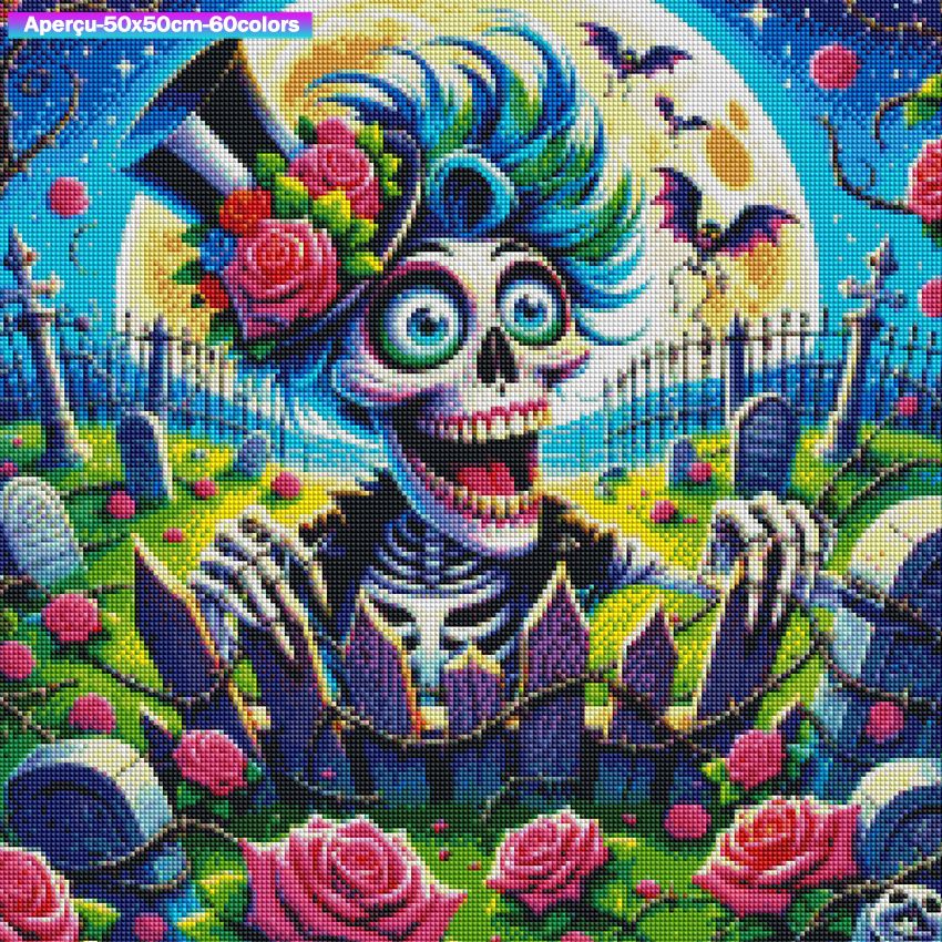Le Dandy du Cimetière 50x50 cm