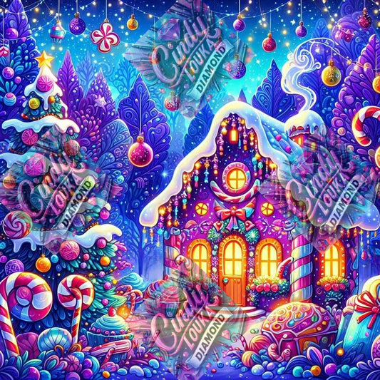 Noël en Pain d'Epices 80x80 cm