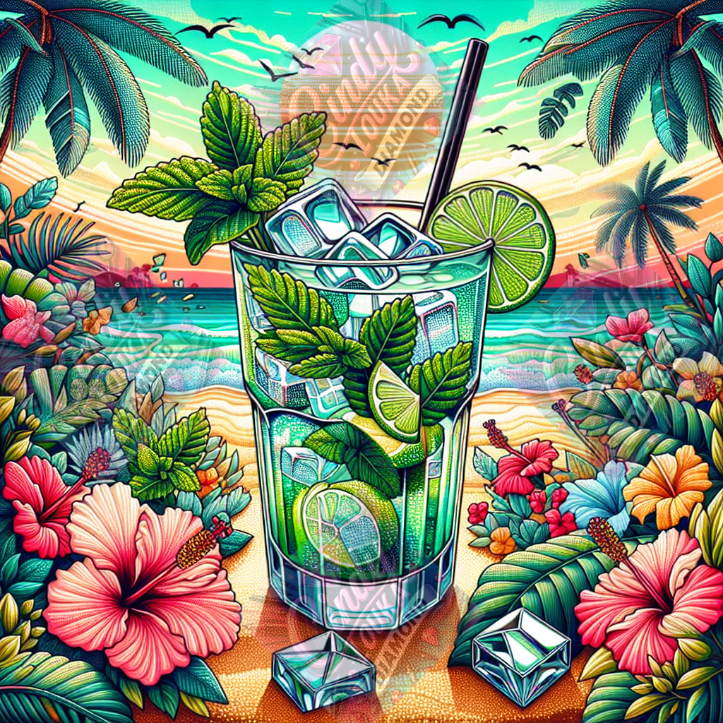 Cocktail Des Caraïbes 60x60 cm