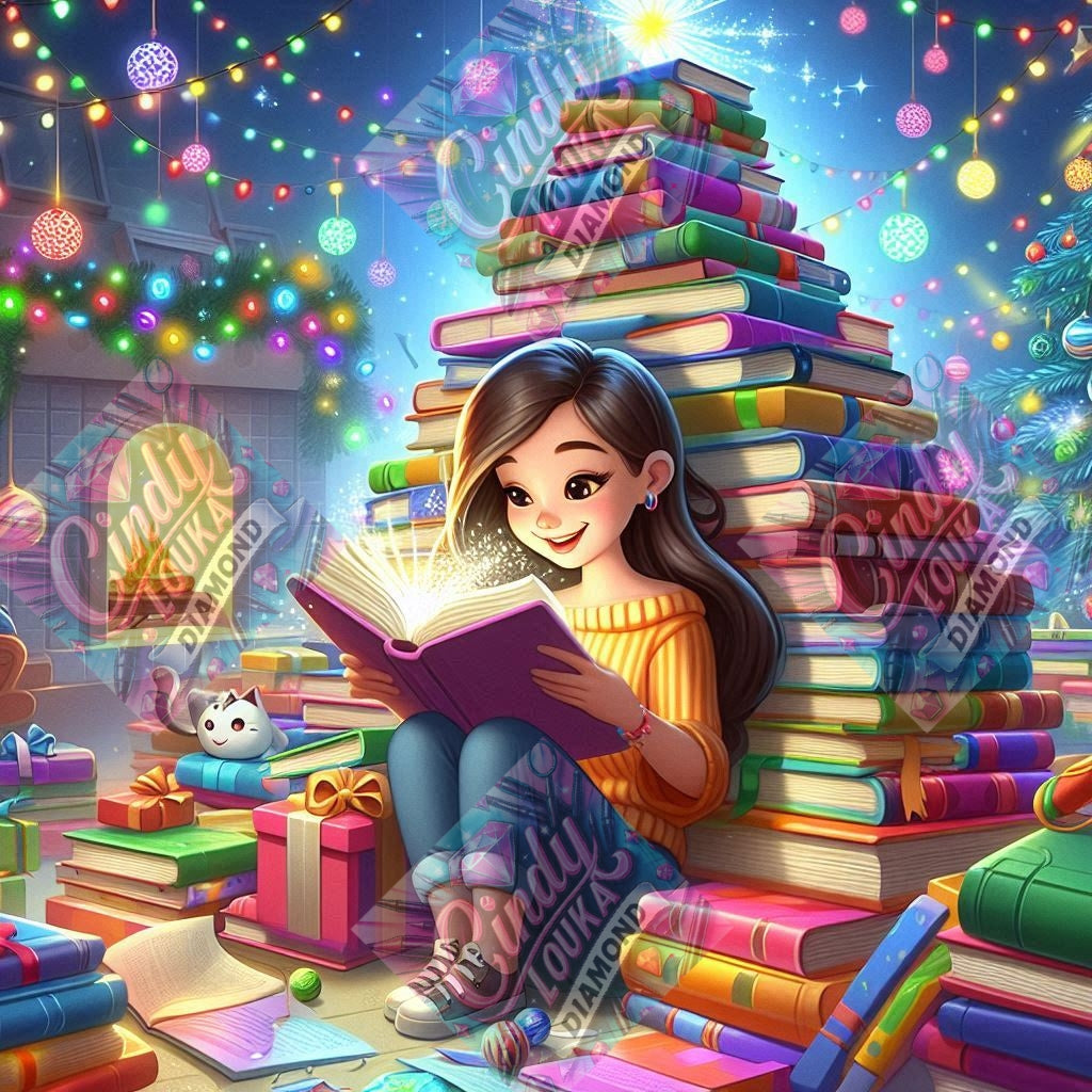 Le Noël Des Pages Enchantée 80X80 cm