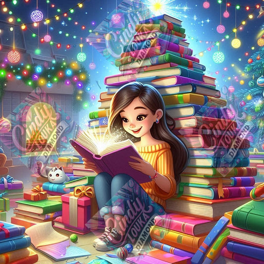 Le Noël Des Pages Enchantée 80X80 cm