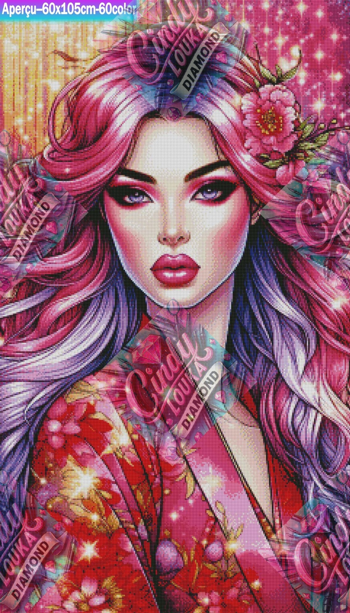 Sakura Cosmique 60x105 cm