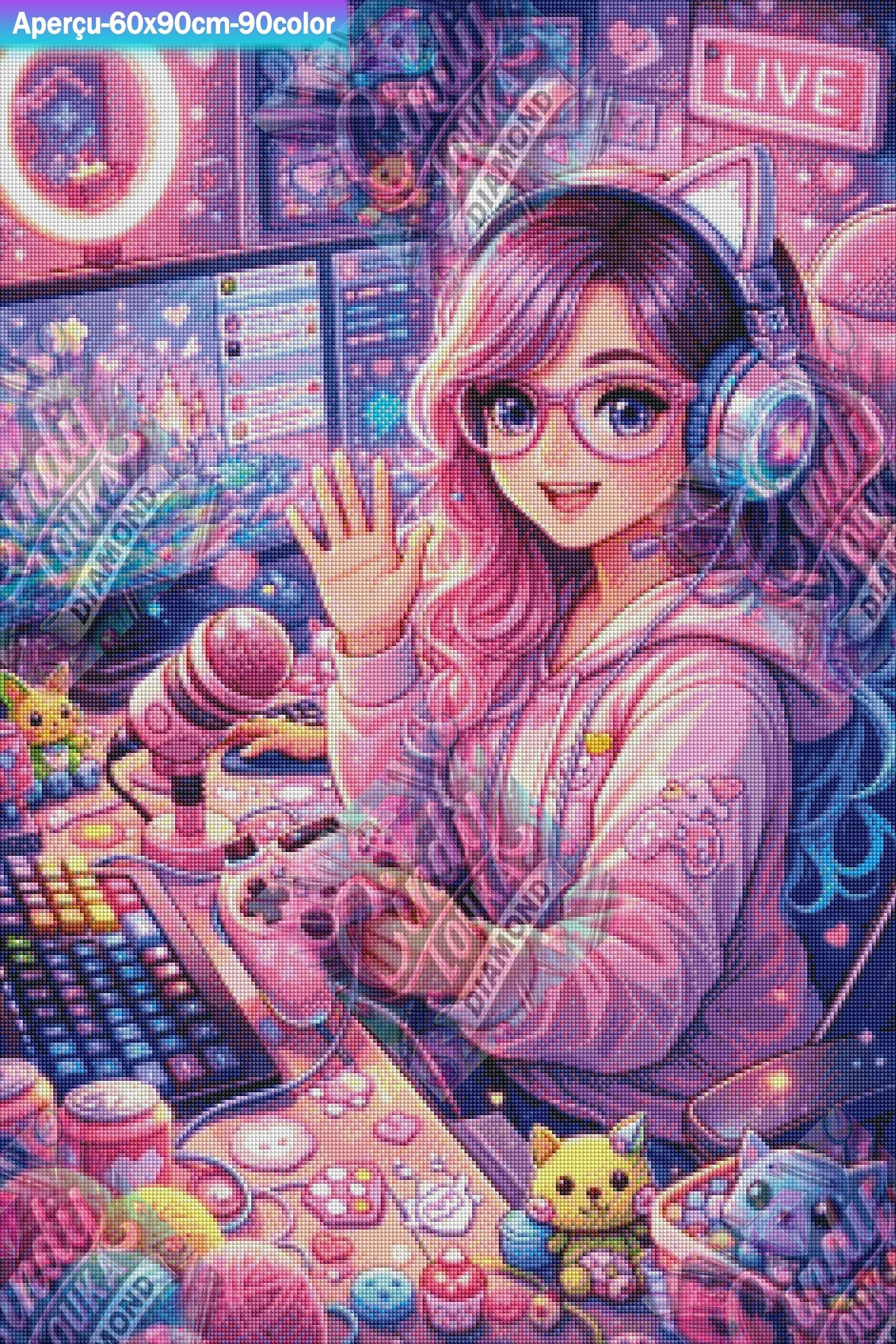 Game Girl Live 60x90 cm