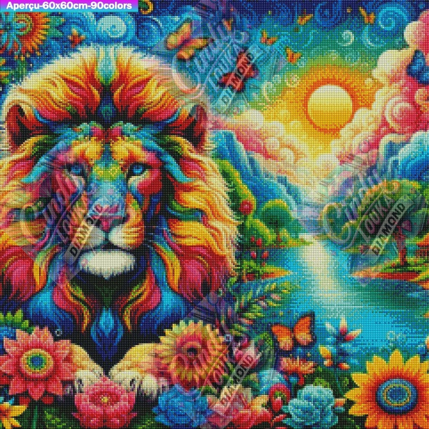 Roi des Couleurs 60x60 cm