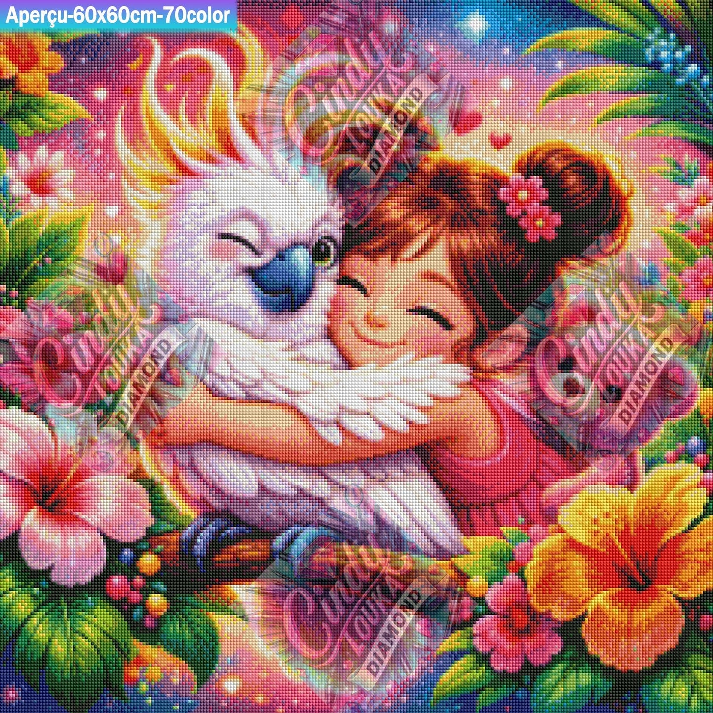 Tendresse Enchantée 60x60 cm