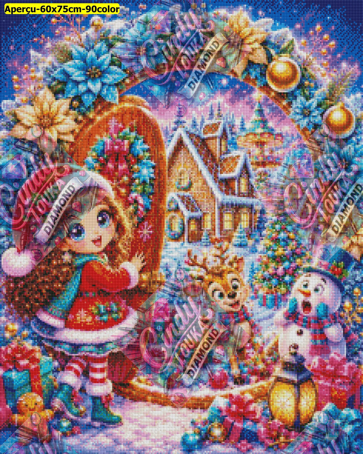 Le Passage Magique de Noël 60x75 cm