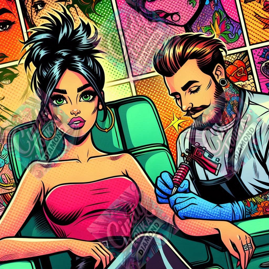 Instant Tattoo 70x70 cm