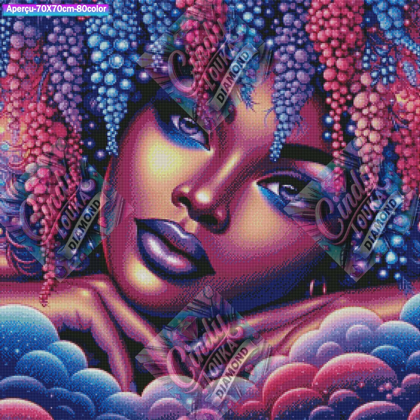 Regard Mystique 70x70 cm