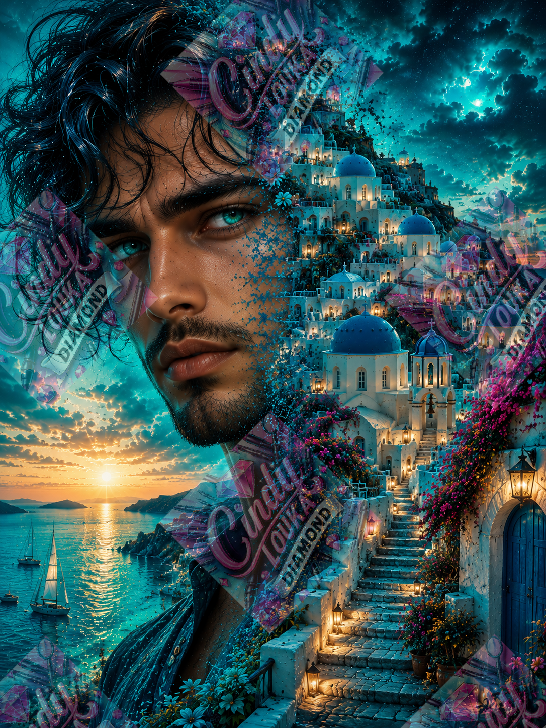 Le Prince de Santorin 60x80 cm