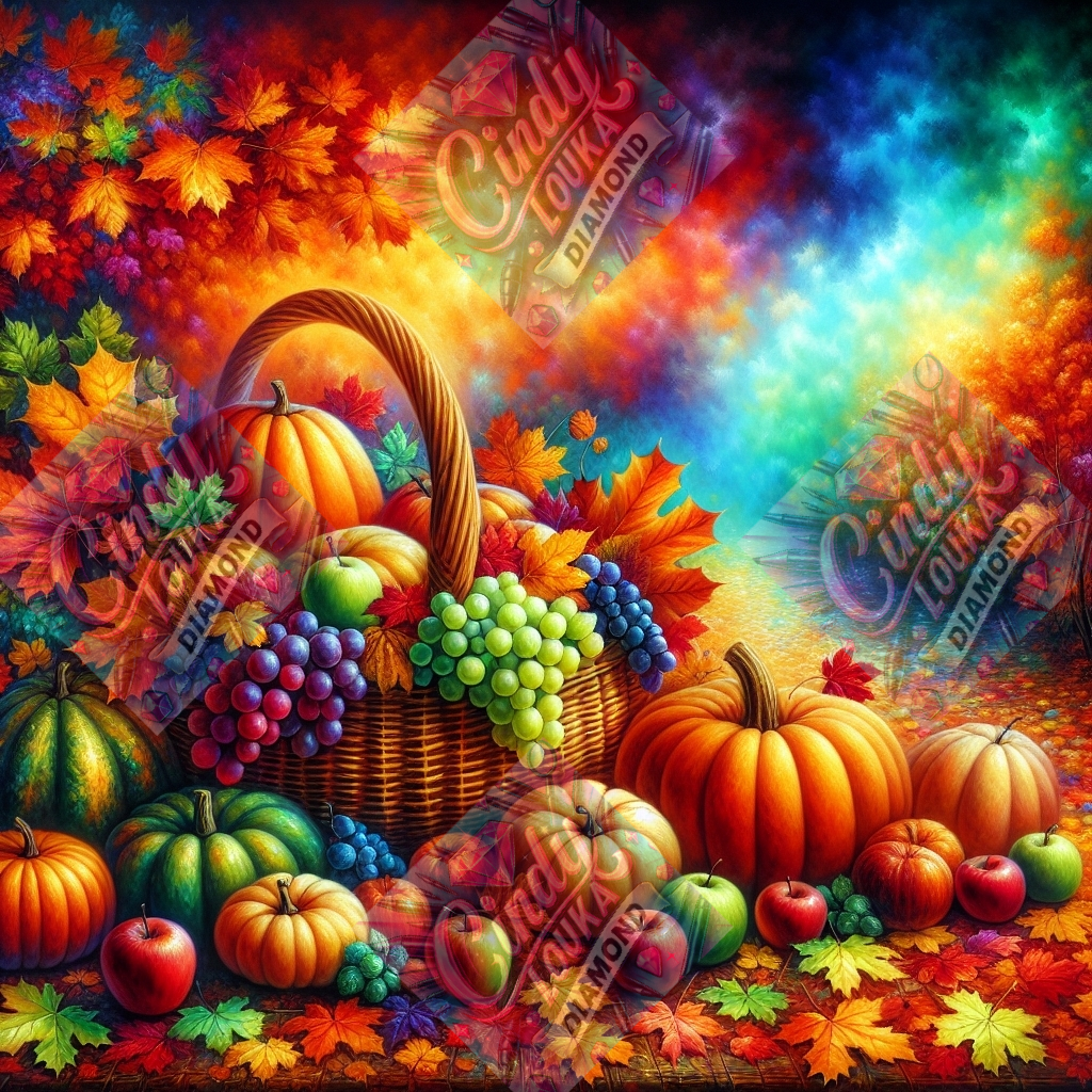 Trésor de L'Automne 70x70 cm