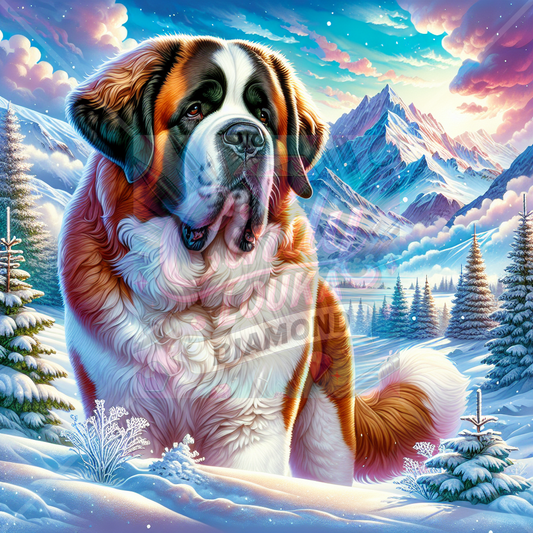 Le Gardien des Neiges 60x60 cm