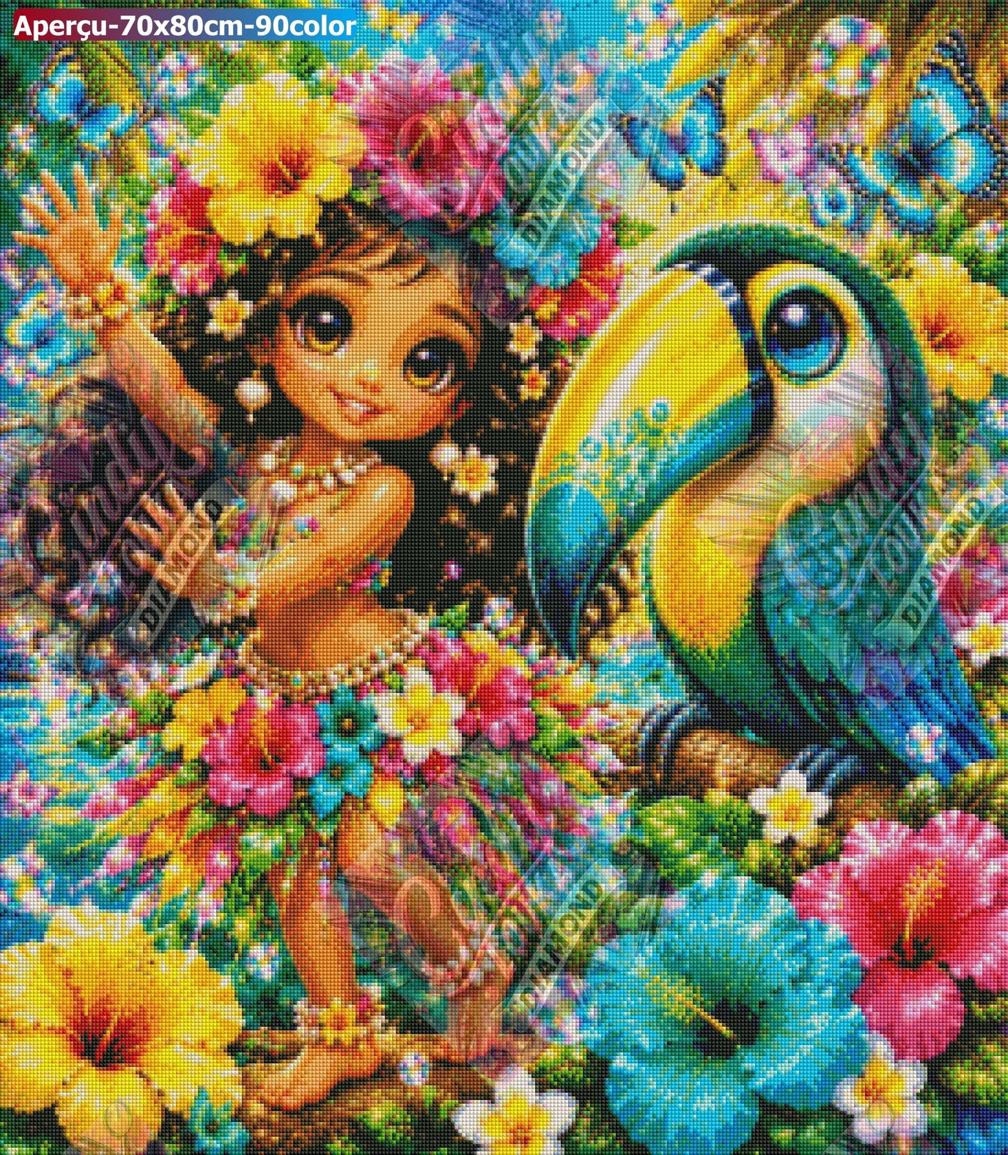 Danseuse du Soleil Tropical 70x80