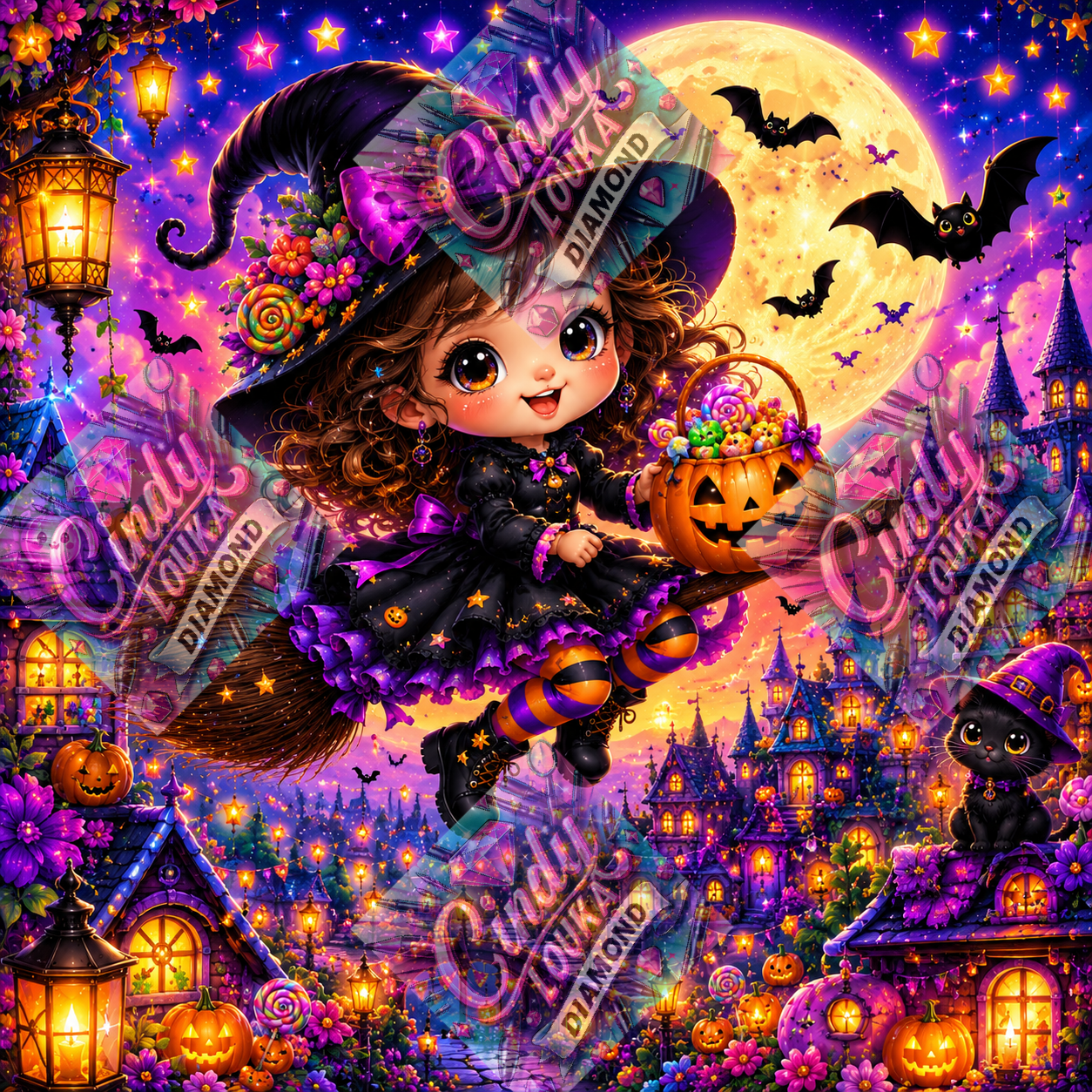 La Petite Sorcière Gourmande 70x70 cm
